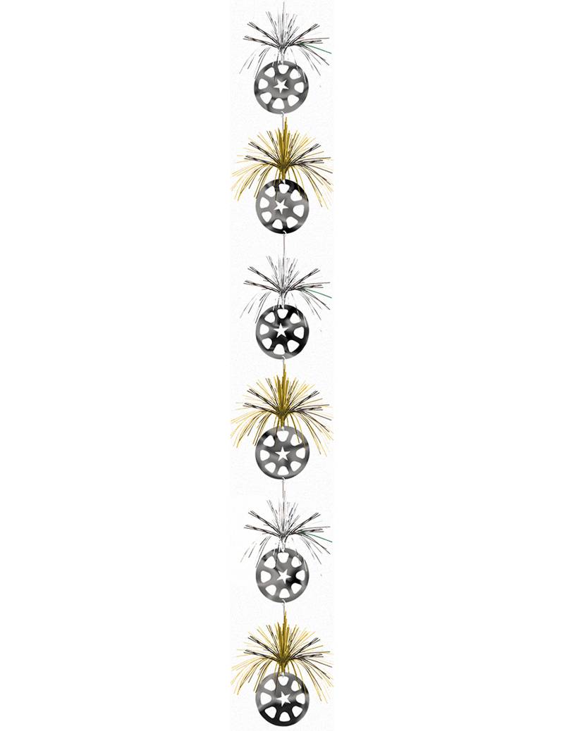 Party Girlande Hollywood schwarz-silber-gold 2,13m von AMSCAN