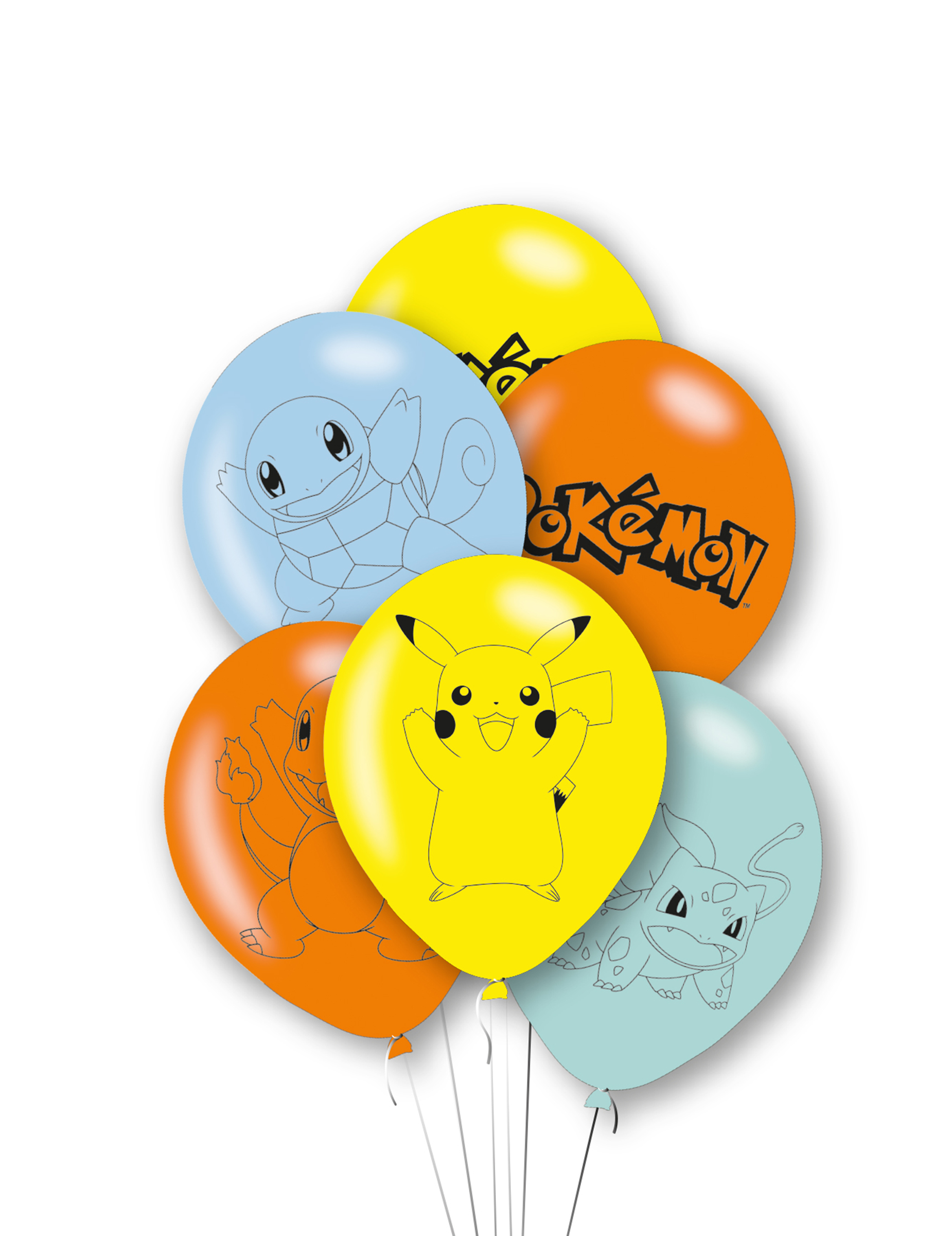 Pokémon- Ballons 6 Stück gelb-orange-blau 27,5cm Pokémon- Ballons 6 Stück gelb-orange-blau 27,5cm von RIETHMULLER