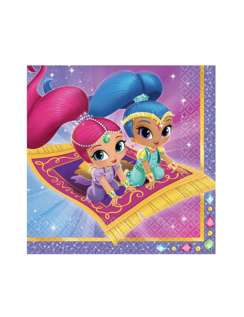 Servietten Shimmer and Shine 20 Stück 33 x 33 cm von AMSCAN