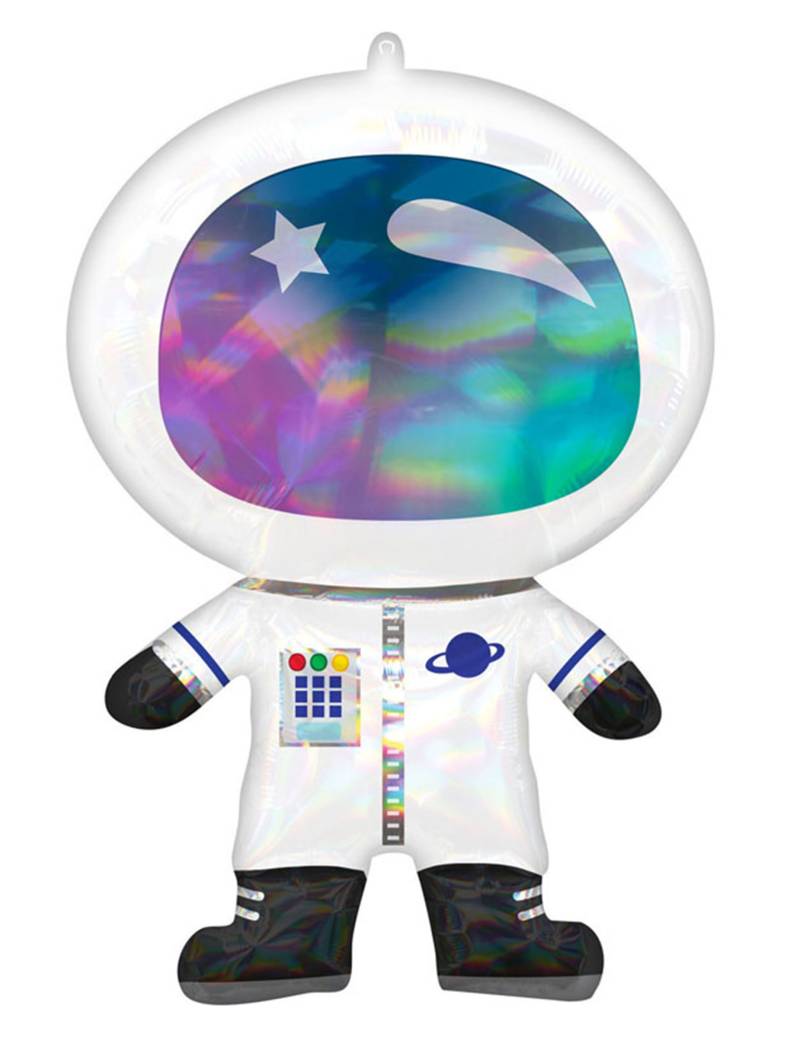Süßer Astronauten-Aluminiumballon bunt 76 x 50 cm von RIETHMULLER