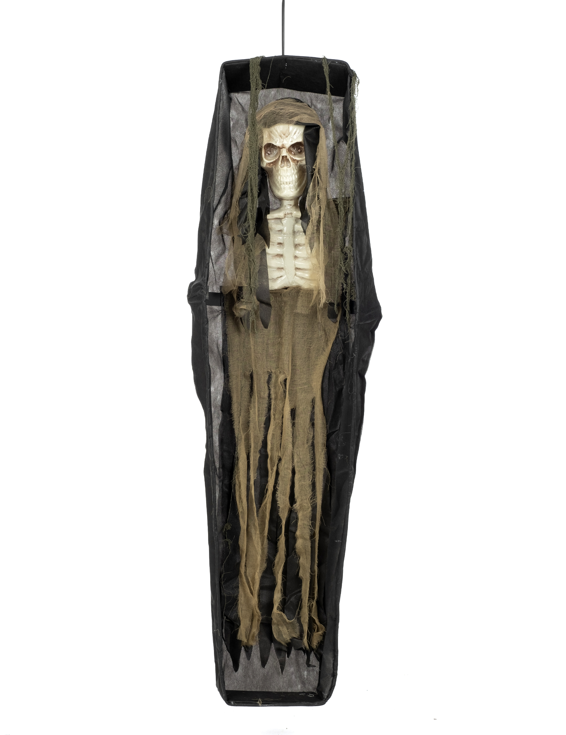 Leiche-Leuchtdekoration im Sarg Halloween-Partydeko schwarz-braun 160 cm von FIESTAS GUIRCA, S.L.
