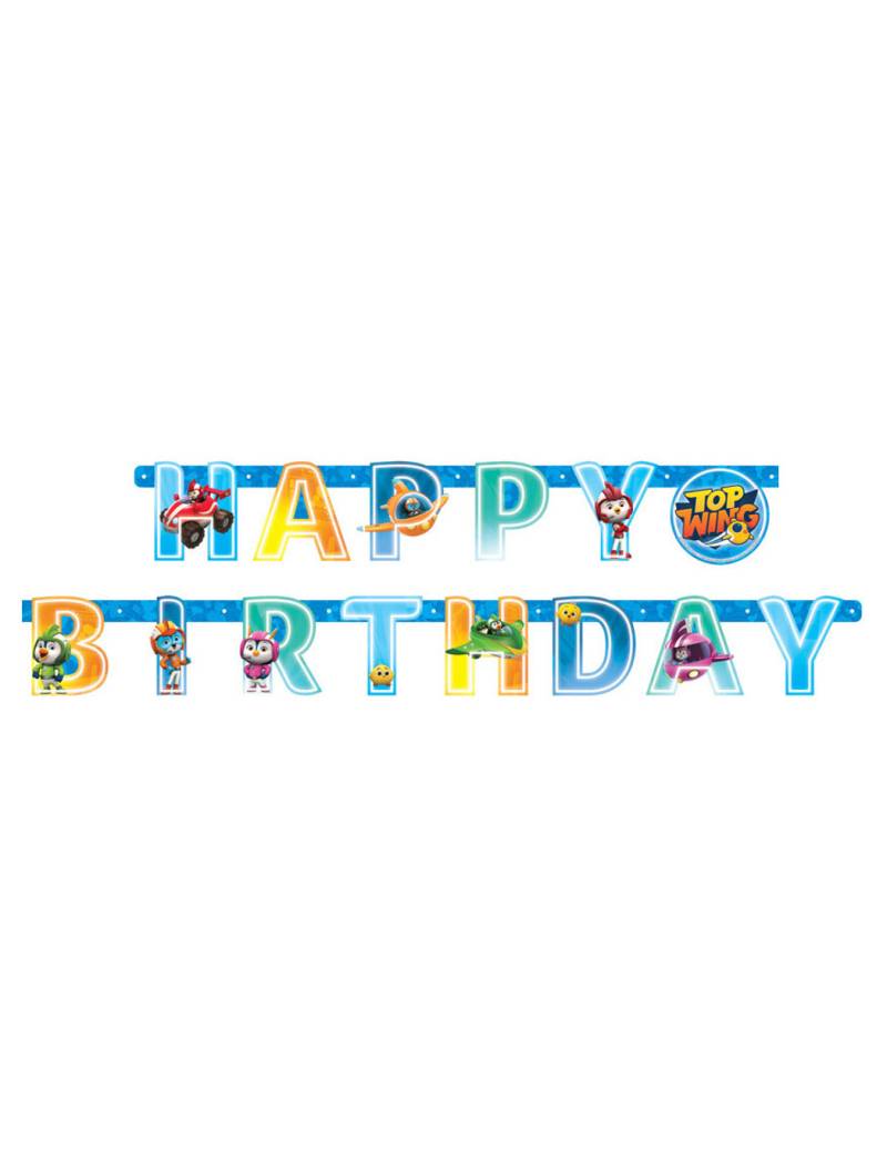 Top Wing-Girlande Happy Birthday Partydeko bunt 218x12 cm von AMSCAN
