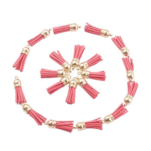 AMSLSIU 100 Stück/Lot modischer Quasten Schlüsselanhänger mit Fransen, Zubehör, Geschenke und Geschenke, DIY Tasse Zubehör, Schlüsselanhänger Quaste, Roségold AMSLSIU 100 Stück/Lot modischer Quasten Schlüsselanhänger mit Fransen, Zubehör, Geschenke und Geschenke, DIY Tasse Zubehör, Schlüsselanhänger Quaste, Roségold von AMSLSIU