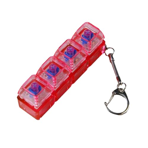 AMSLSIU Abnehmbare Karabiner Schlüsselanhänger Clip Tastenkappe – Tastatur Fidgets Spielzeug, LED Licht, Stress Spielzeug, ABS für Spielzeug, Tastaturwürfel, C AMSLSIU Abnehmbare Karabiner Schlüsselanhänger Clip Tastenkappe – Tastatur Fidgets Spielzeug, LED Licht, Stress Spielzeug, ABS für Spielzeug, Tastaturwürfel, C von AMSLSIU