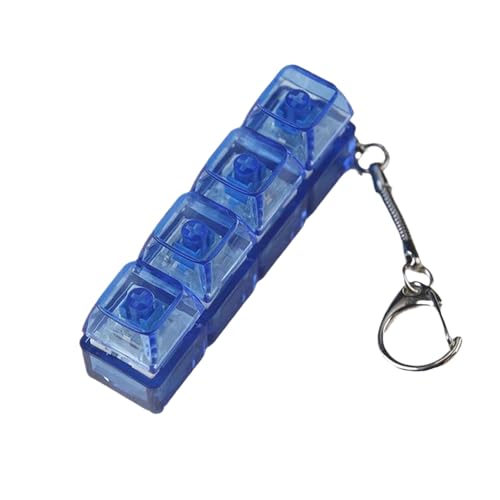 AMSLSIU Abnehmbare Karabiner Schlüsselanhänger Clip Tastenkappe – Tastatur Fidgets Spielzeug, LED Licht, Stress Spielzeug, ABS für Spielzeug, Tastaturwürfel, D AMSLSIU Abnehmbare Karabiner Schlüsselanhänger Clip Tastenkappe – Tastatur Fidgets Spielzeug, LED Licht, Stress Spielzeug, ABS für Spielzeug, Tastaturwürfel, D von AMSLSIU