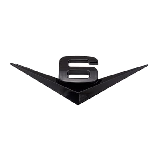 AMSLSIU Autozubehör für stilvolle und Coole Autos Emblem Abzeichen Zubehör für Auto Zinklegierung Aufkleber Emblem V8 Abzeichen Aufkleber, V6: Schwarz AMSLSIU Autozubehör für stilvolle und Coole Autos Emblem Abzeichen Zubehör für Auto Zinklegierung Aufkleber Emblem V8 Abzeichen Aufkleber, V6: Schwarz von AMSLSIU