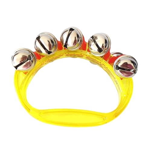 AMSLSIU Baby Hand Glöckchen, leicht zu erlernen, für stundenlangen Spaß, Kunststoff Glöckchen, Rassel, Schlittenglocken, Geschenk , Gelb AMSLSIU Baby Hand Glöckchen, leicht zu erlernen, für stundenlangen Spaß, Kunststoff Glöckchen, Rassel, Schlittenglocken, Geschenk , Gelb von AMSLSIU