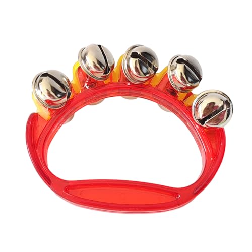 AMSLSIU Baby Hand Glöckchen, leicht zu erlernen, für stundenlangen Spaß, Kunststoff Glöckchen, Rassel, Schlittenglocken, Geschenk , Rot AMSLSIU Baby Hand Glöckchen, leicht zu erlernen, für stundenlangen Spaß, Kunststoff Glöckchen, Rassel, Schlittenglocken, Geschenk , Rot von AMSLSIU