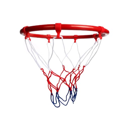 AMSLSIU Basketballkorb aus Stahl für Jungen und Mädchen, tragbar, wetterfest, für drinnen und draußen, Kindergarten, an der Wand befestigtes Netz mit 8 Befestigungsschrauben, 25cm AMSLSIU Basketballkorb aus Stahl für Jungen und Mädchen, tragbar, wetterfest, für drinnen und draußen, Kindergarten, an der Wand befestigtes Netz mit 8 Befestigungsschrauben, 25cm von AMSLSIU