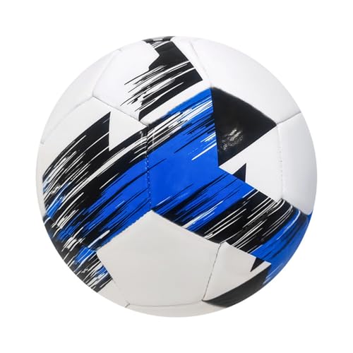 AMSLSIU Bereit für Action, Fußball in offizieller Größe für Trainingseinheiten, PVC Fußball, Größe 5, Match Fußball der Größe 5, weiß Blau AMSLSIU Bereit für Action, Fußball in offizieller Größe für Trainingseinheiten, PVC Fußball, Größe 5, Match Fußball der Größe 5, weiß Blau von AMSLSIU