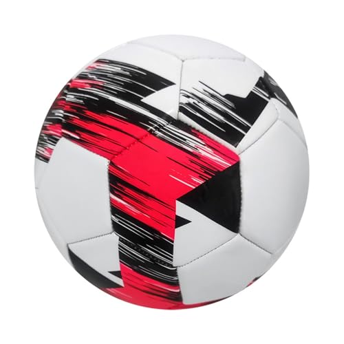 AMSLSIU Bereit für Action, Fußball in offizieller Größe für Trainingseinheiten, PVC Fußball, Größe 5, Match Fußball der Größe 5, weiß Rot AMSLSIU Bereit für Action, Fußball in offizieller Größe für Trainingseinheiten, PVC Fußball, Größe 5, Match Fußball der Größe 5, weiß Rot von AMSLSIU