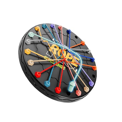 AMSLSIU Brainy Knots Rope Challenge Spannendes Brettspiel für Familie und Freunde Seilknoten entwirren Stapelsortierspielzeug ABS von AMSLSIU