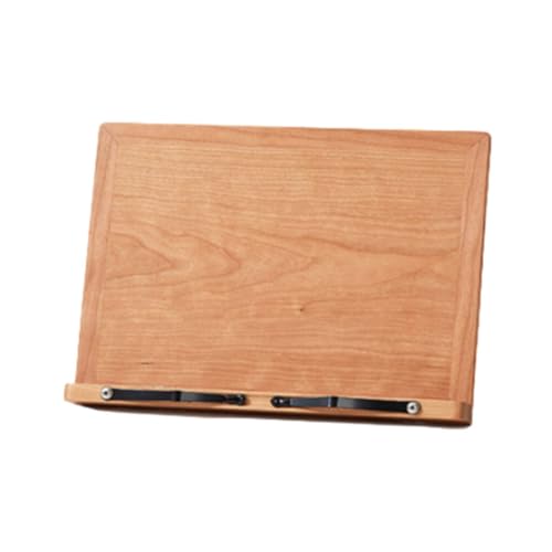 AMSLSIU Ergonomischer Leseständer, verstellbar für Komfortables Leseerlebnis, Holz Buchklammer, Lesewerkzeug, Computer Stützständer, Primär aus reinem Bambus, mittlere Größe von AMSLSIU