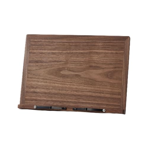 AMSLSIU Ergonomischer Leseständer, verstellbar für Komfortables Leseerlebnis, Holz Buchklammer, Lesewerkzeug, Computer Stützständer, Reiner Bambustee, mittlere Größe von AMSLSIU