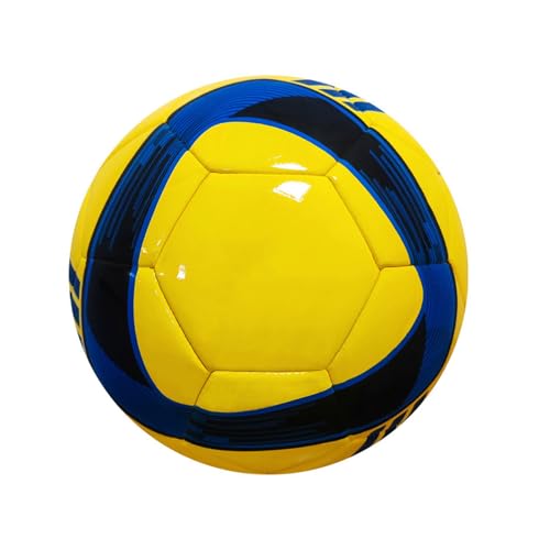 AMSLSIU Fußball der Größe 5 mit hervorragender Elastizität für Spiele. VERBESSERTES FUSSGEFÜHL. Verdickter Fußball, Gelb AMSLSIU Fußball der Größe 5 mit hervorragender Elastizität für Spiele. VERBESSERTES FUSSGEFÜHL. Verdickter Fußball, Gelb von AMSLSIU