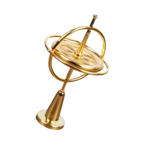 AMSLSIU Handgyroskop aus Metall, goldene Farbe, wissenschaftliche pädagogische Top Druckentlastung, selbstausgleichendes traditionelles Lernspielzeug AMSLSIU Handgyroskop aus Metall, goldene Farbe, wissenschaftliche pädagogische Top Druckentlastung, selbstausgleichendes traditionelles Lernspielzeug von AMSLSIU