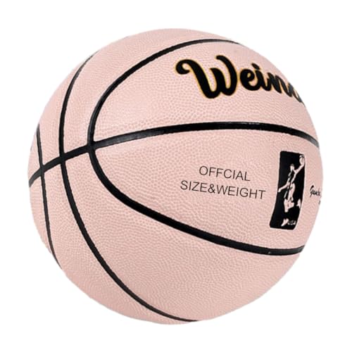 AMSLSIU Leichter Trainings Basketball, rutschfest und tragbar, für alle Fähigkeitsstufen, PVC Training und Match Spiel, hohe Sprungkraft, Rosa AMSLSIU Leichter Trainings Basketball, rutschfest und tragbar, für alle Fähigkeitsstufen, PVC Training und Match Spiel, hohe Sprungkraft, Rosa von AMSLSIU