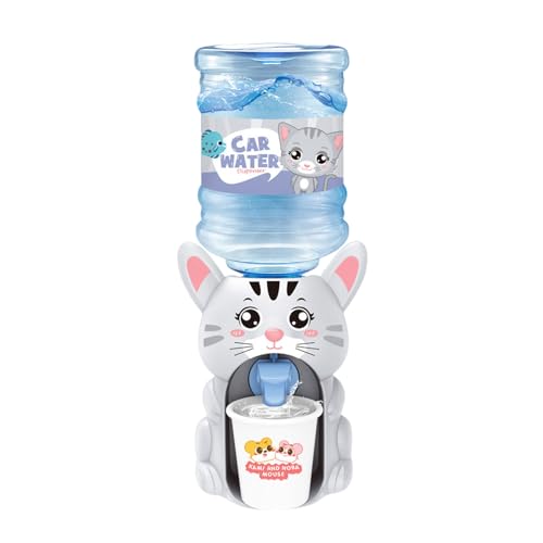 AMSLSIU Miniatur Tier Wasserspender Spielzeug für Kinder, Rollenspiele, ABS Wasserspender in Tierform, Küchen Wasserspender Spielzeug, B von AMSLSIU