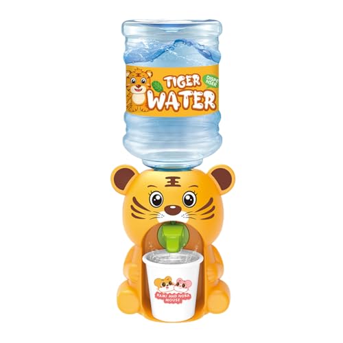 AMSLSIU Miniatur Tier Wasserspender Spielzeug für Kinder, Rollenspiele, ABS Wasserspender in Tierform, Küchen Wasserspender Spielzeug, D von AMSLSIU