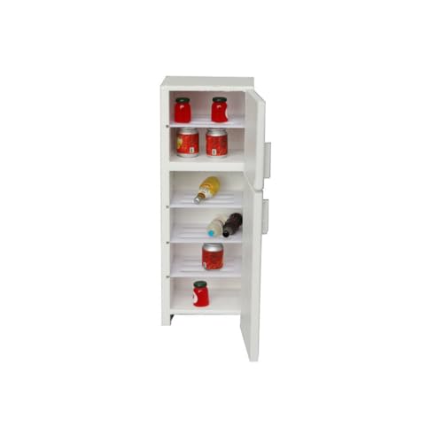 AMSLSIU Miniaturhaus im Maßstab 1/12, einfaches Styling, Kühlschrankmodelle, DIY Teile, realistische Kühlschrank Haushaltsmöbel für Kinder AMSLSIU Miniaturhaus im Maßstab 1/12, einfaches Styling, Kühlschrankmodelle, DIY Teile, realistische Kühlschrank Haushaltsmöbel für Kinder von AMSLSIU