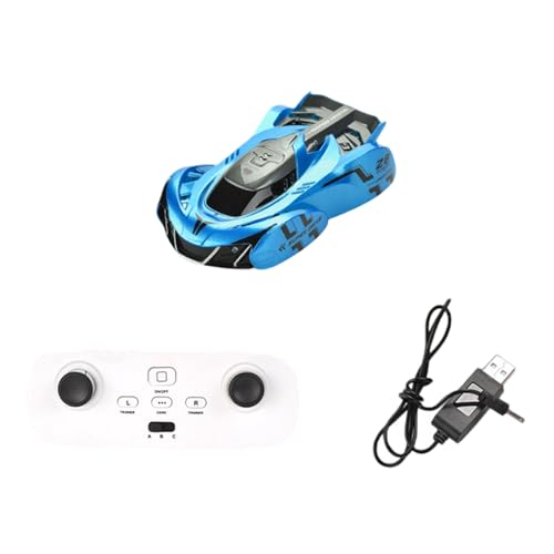 AMSLSIU Müheloses Drehen um 360 Grad mit ferngesteuertem Stunt Auto Spielzeug, ABS Fernbedienung, Wandkletterauto nach hinten Links, Blau AMSLSIU Müheloses Drehen um 360 Grad mit ferngesteuertem Stunt Auto Spielzeug, ABS Fernbedienung, Wandkletterauto nach hinten Links, Blau von AMSLSIU