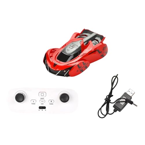 AMSLSIU Müheloses Drehen um 360 Grad mit ferngesteuertem Stunt Auto Spielzeug, ABS Fernbedienung, Wandkletterauto nach hinten Links, Rot AMSLSIU Müheloses Drehen um 360 Grad mit ferngesteuertem Stunt Auto Spielzeug, ABS Fernbedienung, Wandkletterauto nach hinten Links, Rot von AMSLSIU