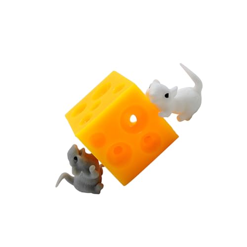 AMSLSIU Nettes reizendes Maus Käse Spielzeug, wasserdicht, Stressabbau, verschleißfest, sensorisches Zappeln, Dekompressionsspielzeug für Erwachsene AMSLSIU Nettes reizendes Maus Käse Spielzeug, wasserdicht, Stressabbau, verschleißfest, sensorisches Zappeln, Dekompressionsspielzeug für Erwachsene von AMSLSIU