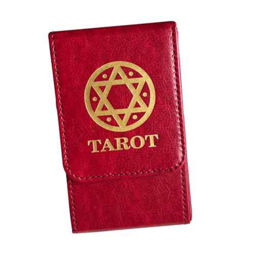 AMSLSIU Nicht verformende Tarot Karten Aufbewahrungsbox, Tarot und Karten, PU Tarot Karten Aufbewahrungskoffer, Leder, Tarot Karten Box, Tarot Box, Rot AMSLSIU Nicht verformende Tarot Karten Aufbewahrungsbox, Tarot und Karten, PU Tarot Karten Aufbewahrungskoffer, Leder, Tarot Karten Box, Tarot Box, Rot von AMSLSIU