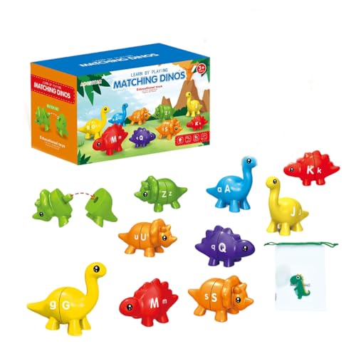 AMSLSIU Pädagogisches Dinosaurier Pairing Lernspielzeug, Entwicklung der Handkoordination, Geschenk für Kinder, ABS Dinosaurier Pairing Lernspielzeug, Brief AMSLSIU Pädagogisches Dinosaurier Pairing Lernspielzeug, Entwicklung der Handkoordination, Geschenk für Kinder, ABS Dinosaurier Pairing Lernspielzeug, Brief von AMSLSIU