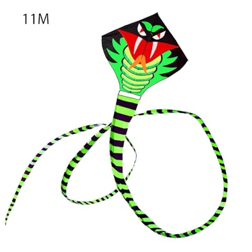 AMSLSIU Schlange Drachen Outdoor Lange Schwanz Linie Spielzeug Herbst Garten Camping Party Liefert Erwachsene Kinder Spielzeug Sportlich Gut für Rasen, 11M von AMSLSIU