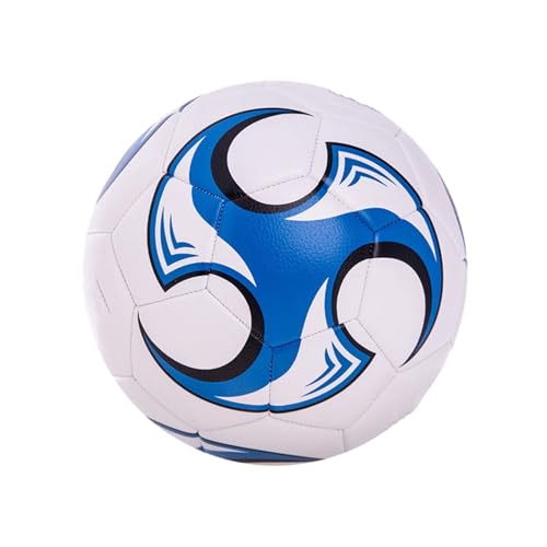 AMSLSIU Strapazierfähiger Fußball der Größe 5 für Jugendfußballübungen. Maschinengenähte PVC Einsätze für zusätzliche Haltbarkeit, weiß Blau AMSLSIU Strapazierfähiger Fußball der Größe 5 für Jugendfußballübungen. Maschinengenähte PVC Einsätze für zusätzliche Haltbarkeit, weiß Blau von AMSLSIU