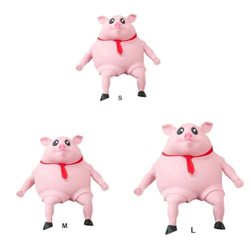 AMSLSIU Stressabbau Spielzeug, niedliche rosa Schweineform, weich und waschbar, geeignet für emotionale Entspannung beim Drücken, Schwein, TPR Quetschspielzeug , 25*22cm AMSLSIU Stressabbau Spielzeug, niedliche rosa Schweineform, weich und waschbar, geeignet für emotionale Entspannung beim Drücken, Schwein, TPR Quetschspielzeug , 25*22cm von AMSLSIU