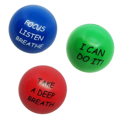 AMSLSIU Stressbälle, Krafttrainer, Spielzeug, professionelles Dekomprimieren, sphärische Requisiten, Dekomprimierender Ball, Handübungs Requisite, Zubehör , 3 Stück AMSLSIU Stressbälle, Krafttrainer, Spielzeug, professionelles Dekomprimieren, sphärische Requisiten, Dekomprimierender Ball, Handübungs Requisite, Zubehör , 3 Stück von AMSLSIU