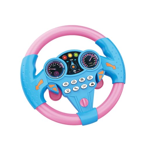 AMSLSIU Tragbares Lenkrad Spielzeug für Kinder, Autositz, Unterhaltung, Fahren, Lenkrad, Rollenspiele, ABS Lenkrad Spielzeug, Bule+pink AMSLSIU Tragbares Lenkrad Spielzeug für Kinder, Autositz, Unterhaltung, Fahren, Lenkrad, Rollenspiele, ABS Lenkrad Spielzeug, Bule+pink von AMSLSIU