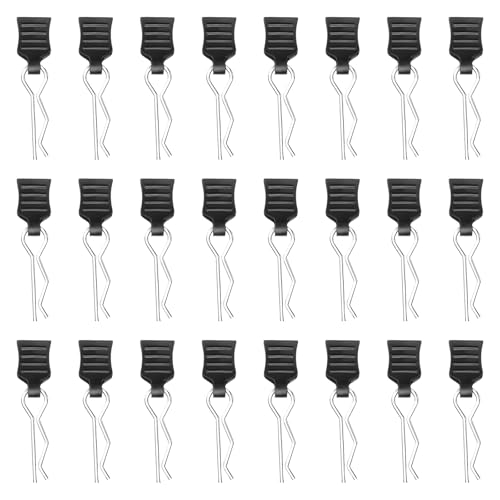 24 Stück Rc Karosserie Clips Karosserieklammern Deerc Esatzteile, Rc Car Clips Rc Körper Shell Pin Bent Springy R Pins 1/10 1/12 1/16 Karosserieklammern Deerc Esatzteile Schwarz 24 Stück Rc Karosserie Clips Karosserieklammern Deerc Esatzteile, Rc Car Clips Rc Körper Shell Pin Bent Springy R Pins 1/10 1/12 1/16 Karosserieklammern Deerc Esatzteile Schwarz von AMSNINK