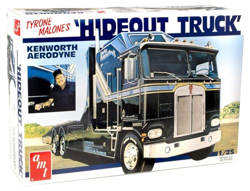 AMT Ertl AMT1158/06 1/25 Kenworth Hideout Transporter LKW Modellbau, S, schwarz von AMT