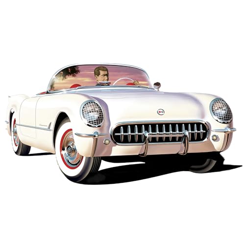 AMT 1953 Chevy Corvette (USPS Stamp Series) Modellbausatz im Maßstab 1:25, Fabrikfarbe von AMT