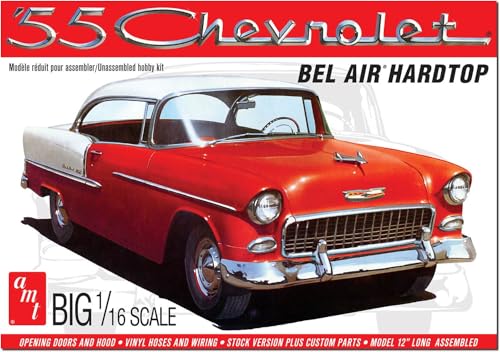 AMT 1955 Chevy Bel Air Hardtop Modellbausatz im Maßstab 1:16 von AMT