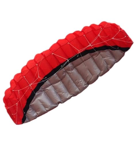 AMULONG Kites, 2,5 mt im freien Drachen dual line parafoil Kites Stunt Parachute Strand Kite surfen Regenbogen Macht segeln Fliegende Tools Lugdrachen(B) von AMULONG