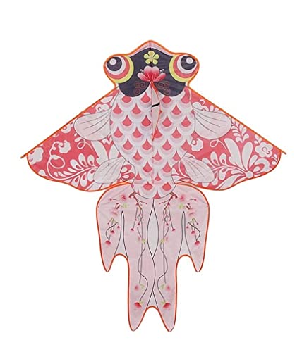 AMULONG Kites, 55 "Goldfish Riesiger Drachen, Leicht Zu Fliegen, Mit Schwanz Für Strandausflug, Park, Familie, Outdoor-Spiele Lugdrachen(C,1000M) von AMULONG