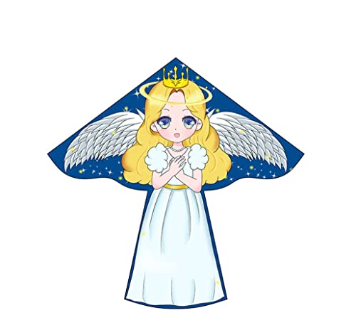 AMULONG Kites, Cartoon Angel Kite Breeze Einfach Zu Fliegen Ethnic Fashion New Kite Beginner Outdoor Game Aktivitäten Family Kite Lugdrachen(700m line) von AMULONG