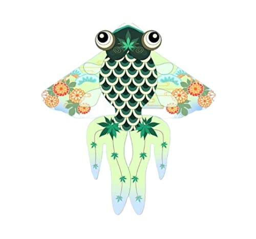AMULONG Kites, Goldfisch-Drachen Im Chinesischen Stil, Einfach In Der Brise Zu Fliegen, Für Spiele Und Aktivitäten Im Freien, Einleiner-Drachen Mit Fliegenden Werkzeugen Lugdrachen(B,100 Meters) von AMULONG