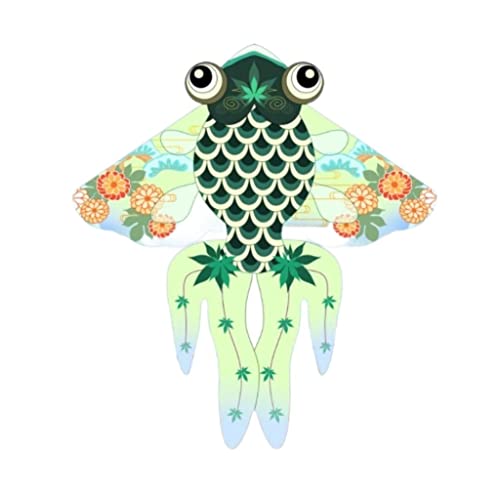 AMULONG Kites, Goldfisch-Drachen Im Chinesischen Stil, Einfach In Der Brise Zu Fliegen, Für Spiele Und Aktivitäten Im Freien, Einleiner-Drachen Mit Fliegenden Werkzeugen Lugdrachen(C,100 Meters) von AMULONG