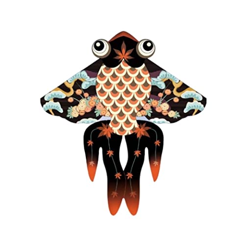 AMULONG Kites, Goldfisch-Drachen Im Chinesischen Stil, Einfach In Der Brise Zu Fliegen, Für Spiele Und Aktivitäten Im Freien, Einleiner-Drachen Mit Fliegenden Werkzeugen Lugdrachen(D,100 Meters) von AMULONG