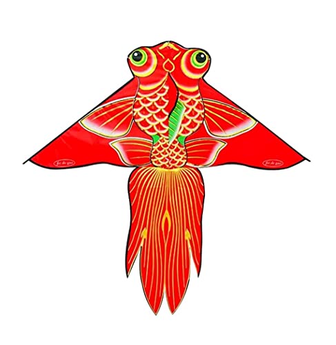 AMULONG Kites, Goldfisch-Drachen Leicht Zu Fliegender Drachen Für Spiele Und Aktivitäten Im Freien Im Strandausflug Im Park Lugdrachen(200M) von AMULONG