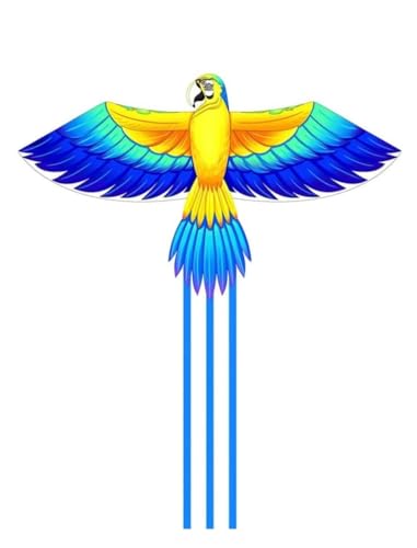 AMULONG Kites, Kite Bunte Papageikite Leicht zu fliegen und Montieren von Anfänger Jungen Mädchen Kinder for Strandpark Sommer Outdoor-Spiele Aktivitäten Kite Lugdrachen(A,400m Kite String) von AMULONG