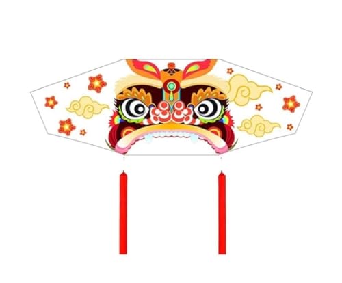 AMULONG Kites, Niedlicher Tierkite leicht, riesige Drachen for die Familie zu fliegen, mit Drachenkette for Outdoor Games Beach Trip Anfängerdrachen Lugdrachen(400cm Kite String) von AMULONG