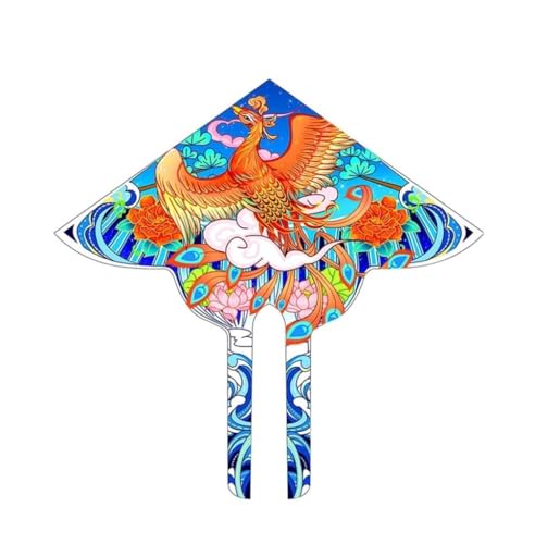 AMULONG Kites, Phoenix Kite Leicht zu fliegen Anfänger Drachen mit Outdoor-Spielzeug Strandpark spielt mit Drachenleitungsvogel-Kites Lugdrachen(400cm Kite String) von AMULONG