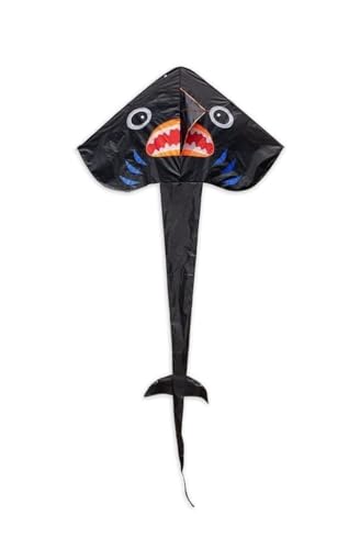 AMULONG Kites, Riesiger Hai-Kite ist einfach, Fliegenanfänger-Drachen for Jungen und Mädchen for den Außenbereich im Freien zu montieren Lugdrachen(222 * 135 * 370cm) von AMULONG