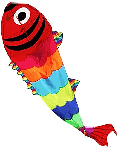 AMULONG Kites, Riesiger Koi-Drachen Mit Drachenschnur, Einfach Zu Fliegen, Eine Großartige Möglichkeit, Die Sommerzeit Mit Freunden Und Familie Zu Genießen Lugdrachen(400m String) von AMULONG